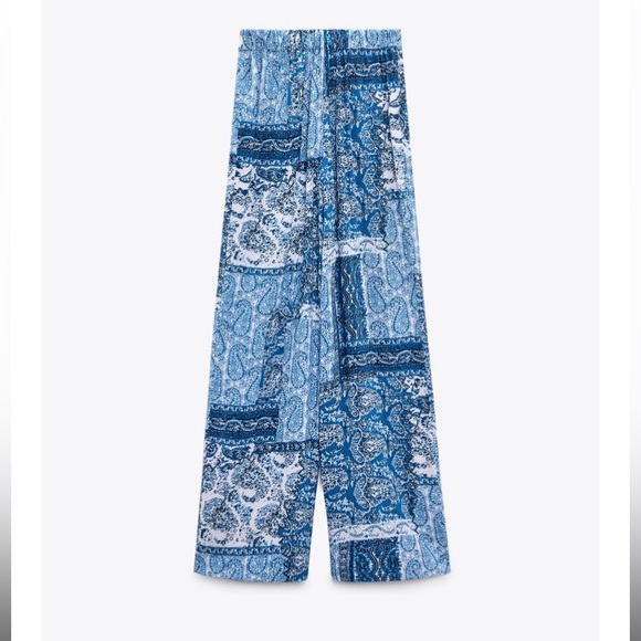 Zara blue printed matching set - Picture 8 of 9